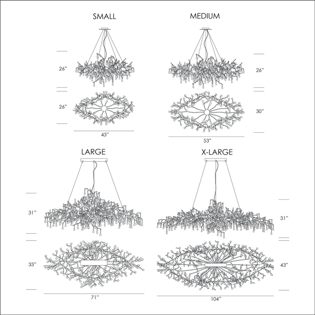 AM1819 Bijout Chandelier