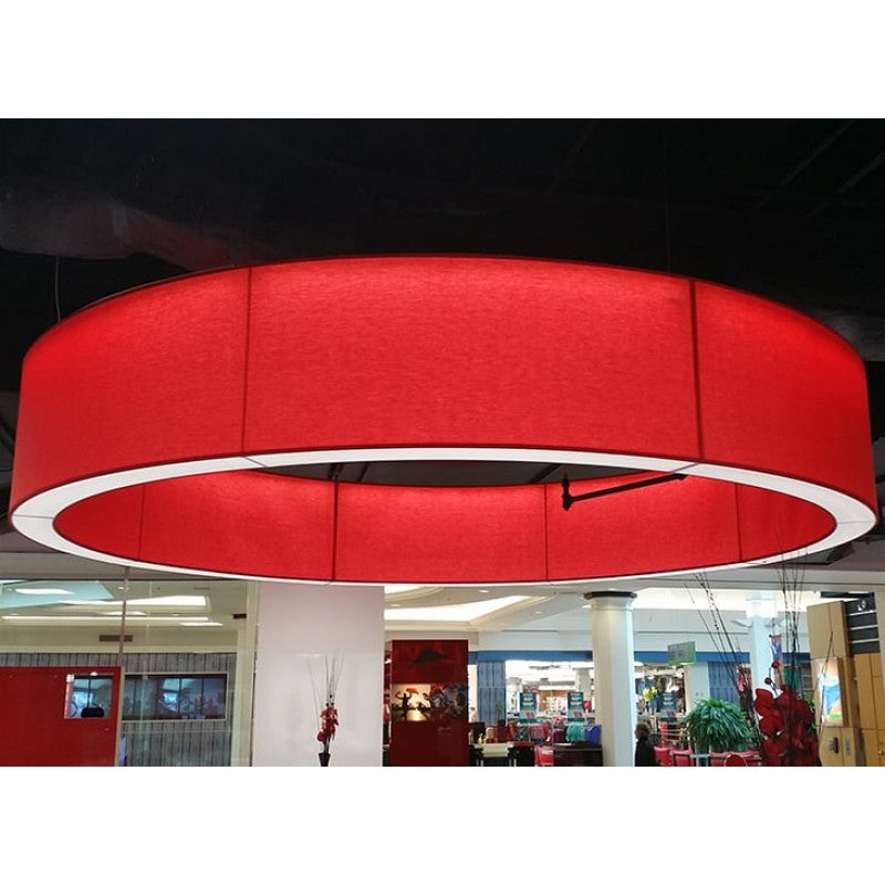 AM1848R MUSE ROUND SHADE FABRIC LAMP