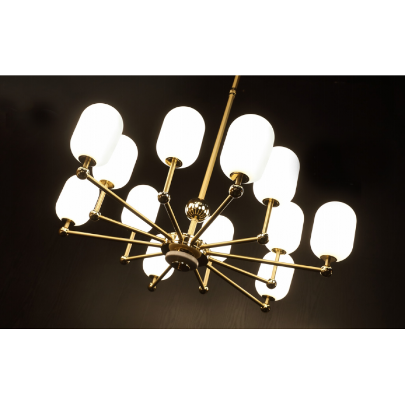 IQ8138 BLOWN CHANDELIER