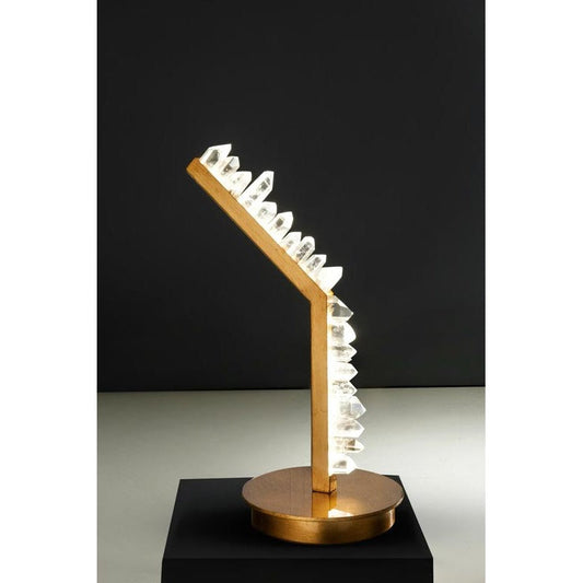 KA1782 WHITE QUARTZ TABLE LAMP