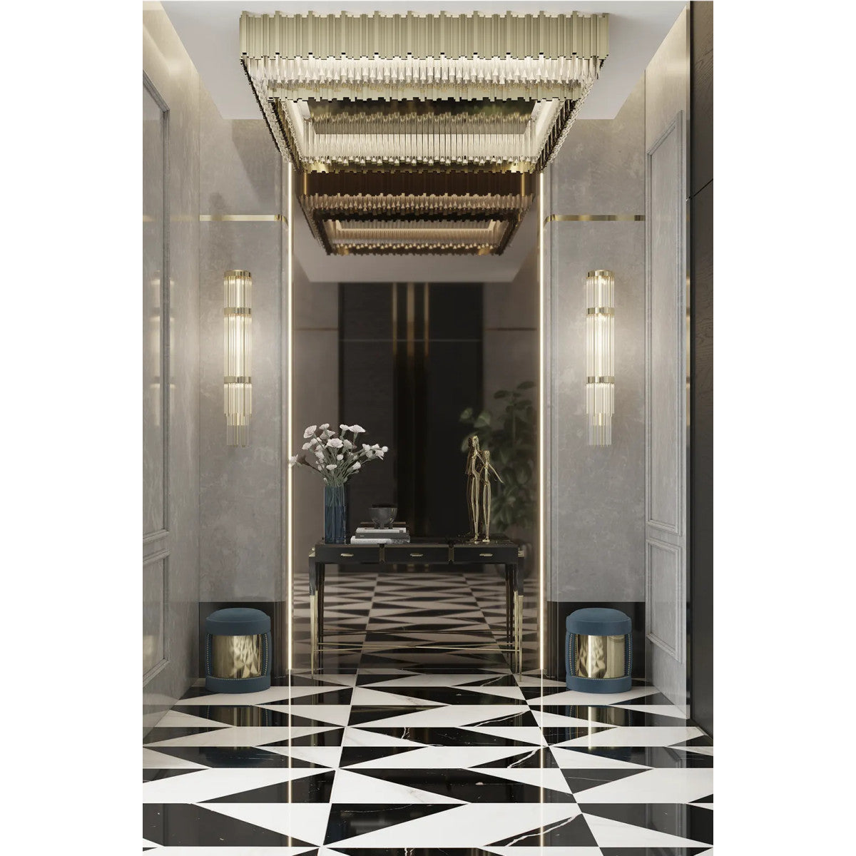 PS9028 Empire Square Plafond
