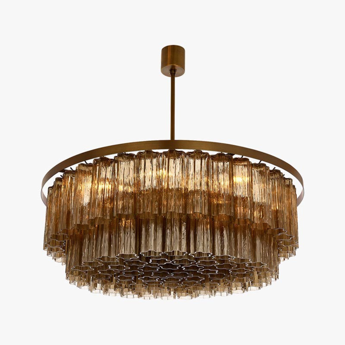 KA1117 Pentagon Double Drum Chandelier