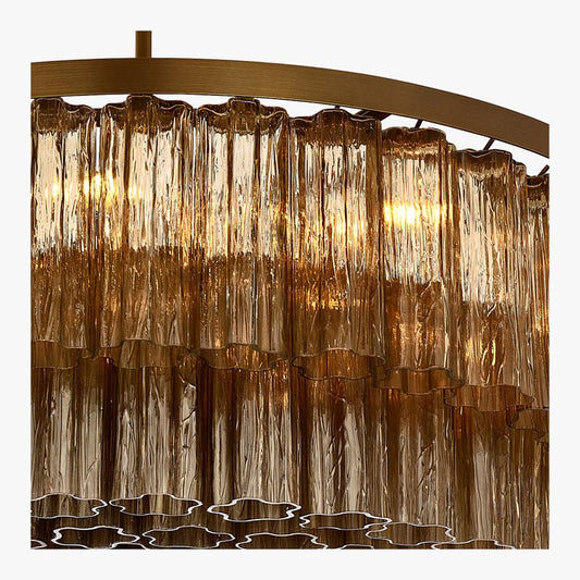 KA1117 PENTAGON DOUBLE DRUM CHANDELIER