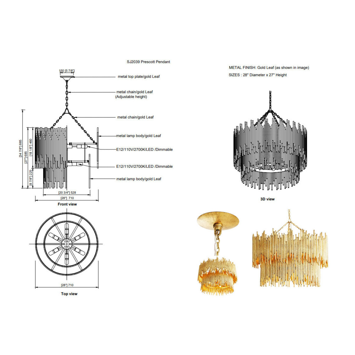 SJ2039 Prescott Pendant