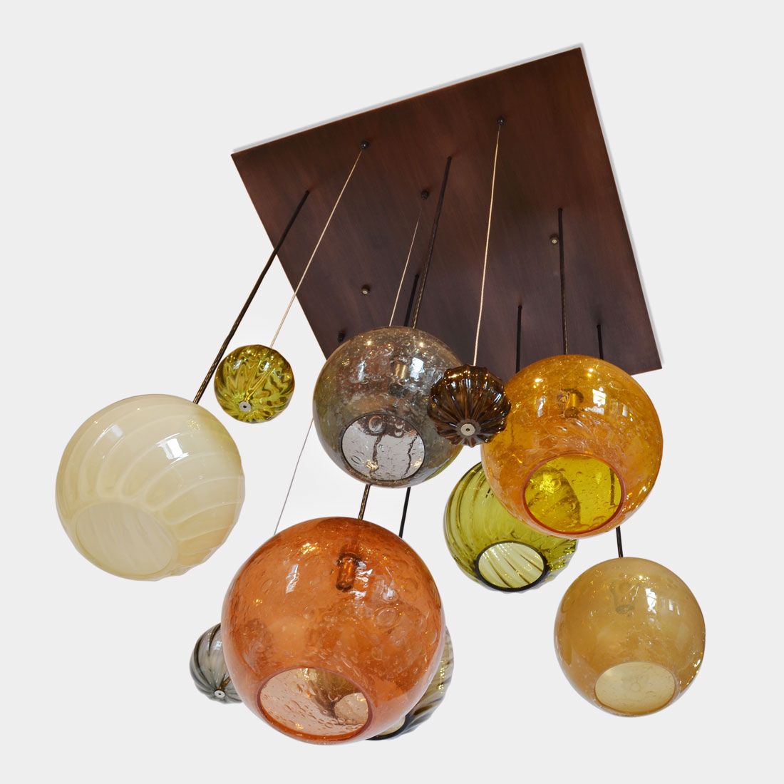 AM2221 SILVER LINEN CHANDELIER