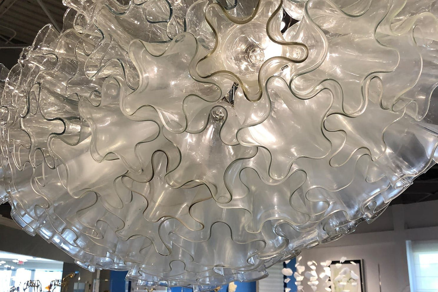 AM2239 DAHLIA GLASS CHANDELIER