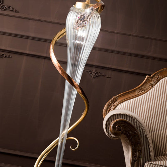 CJ103 GOLD FLOOR LAMP