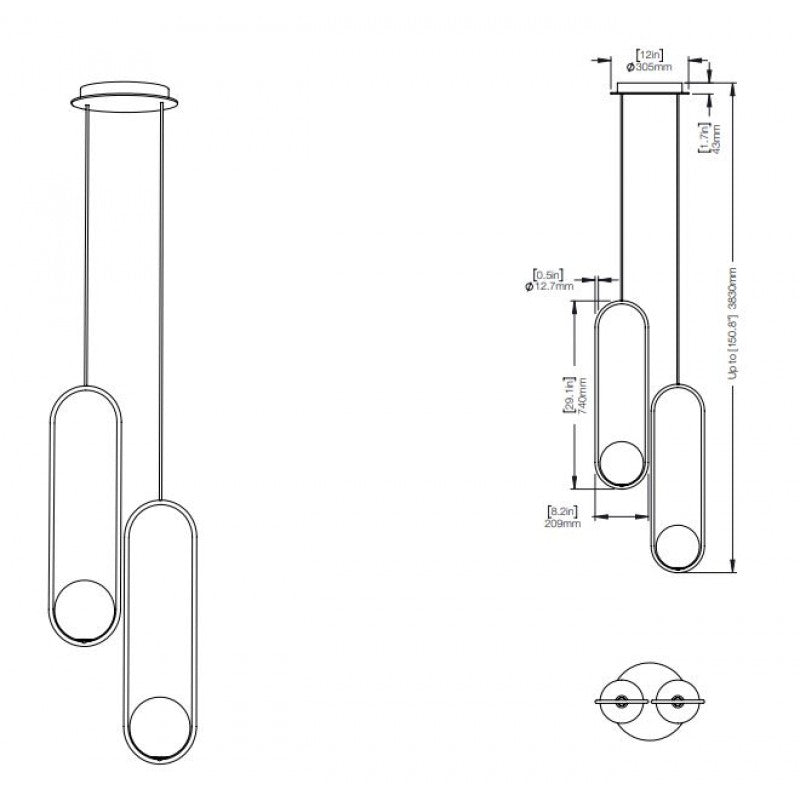QZ1306 MILA CHANDELIER