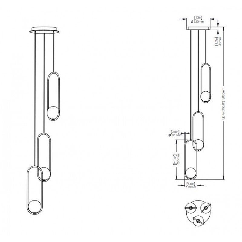 QZ1306 MILA CHANDELIER