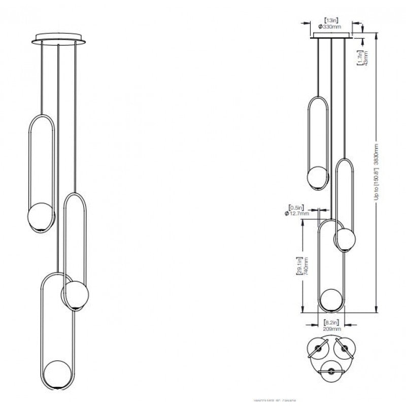 QZ1306 MILA CHANDELIER