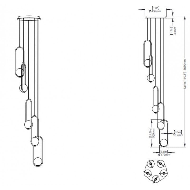 QZ1306 MILA CHANDELIER