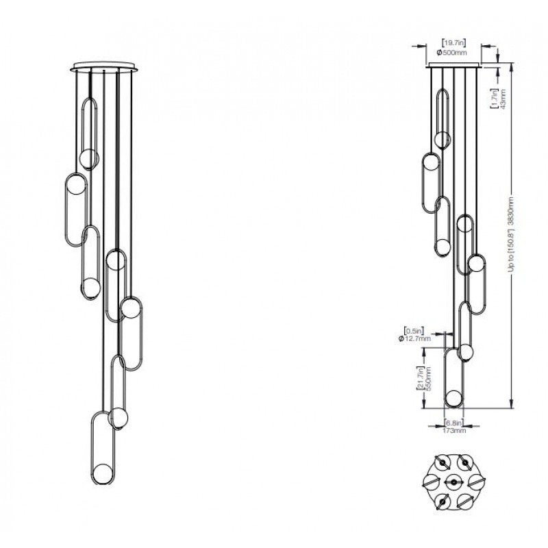 QZ1306 MILA CHANDELIER