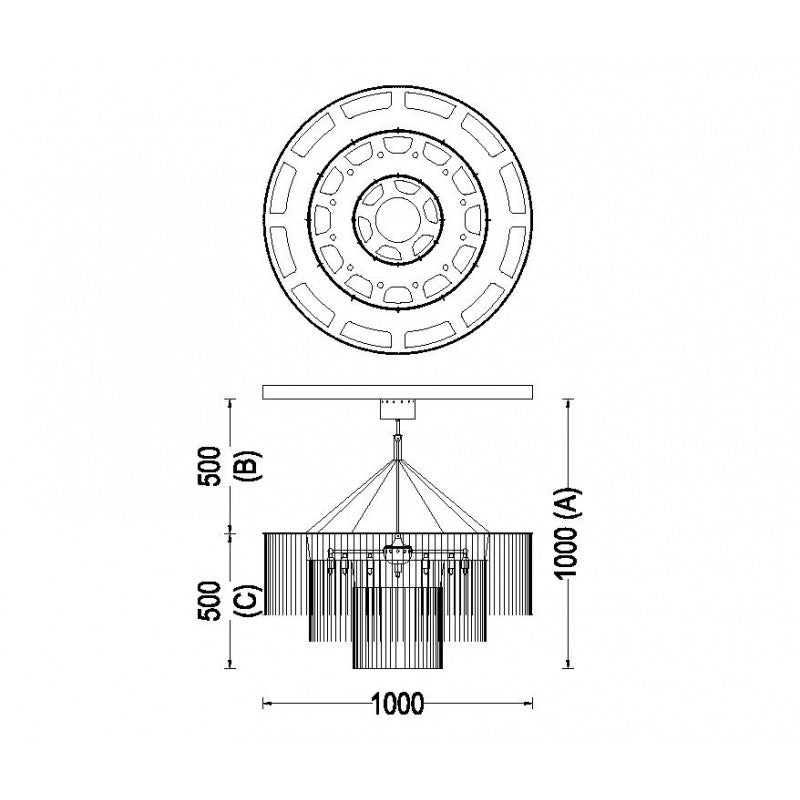QZ1616 3 TIERS CYLINDRIC