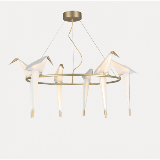 QZ8113 PERCH BIRD CHANDELIER