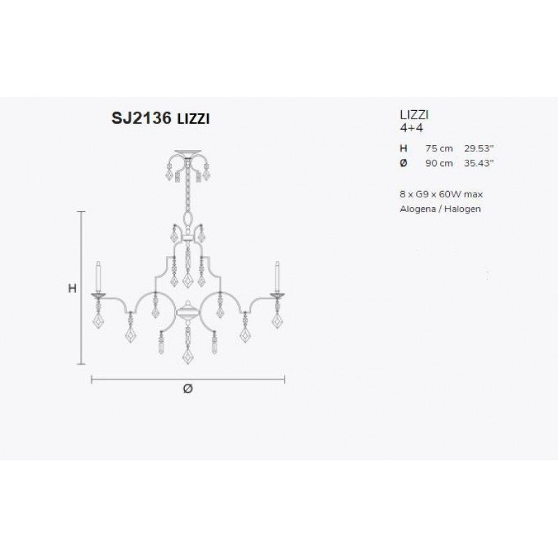 SJ2136 LIZZI CHANDELIER