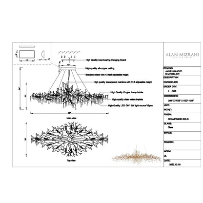 AM1819 Bijout Chandelier