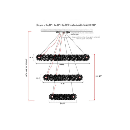 WM2127 Roxi Chandelier 48