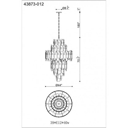 AM43873 COCOLINA CHANDELIER