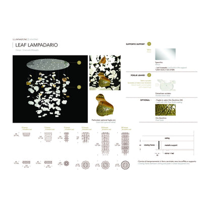 AL0128 Leaf Lampadario