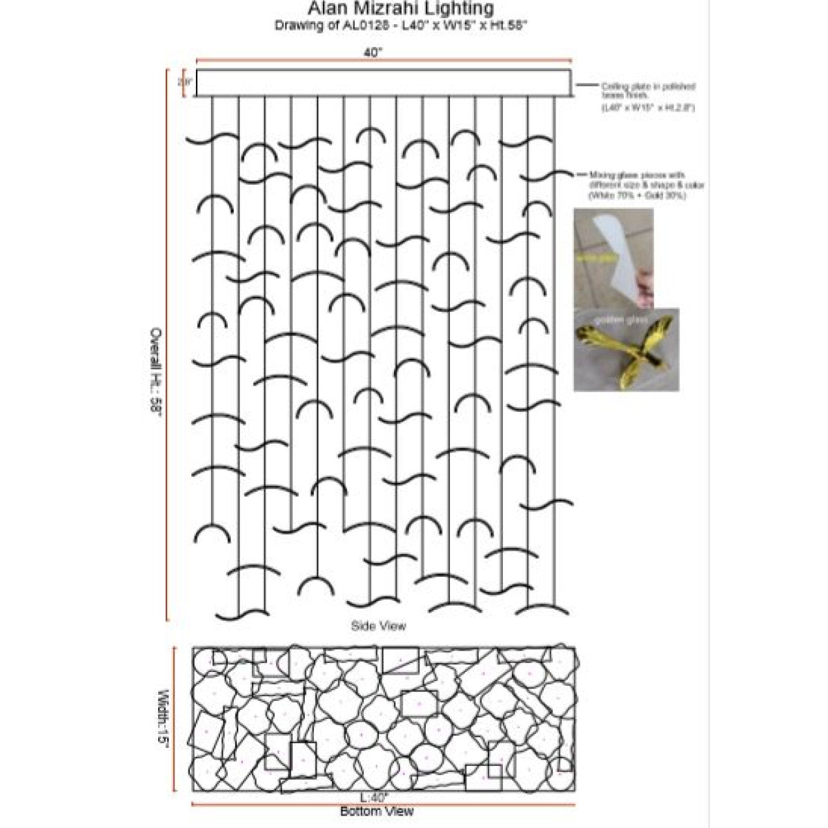 AL0128 Leaf Lampadario