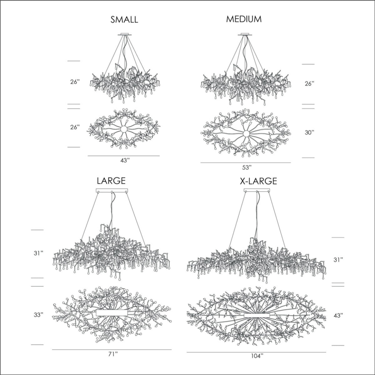 AM1819 Bijout Chandelier