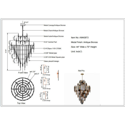 AM43873 Cocolina Chandelier