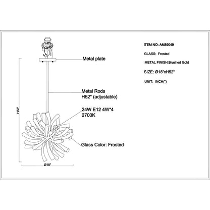 AM89049 Emmy Chandelier