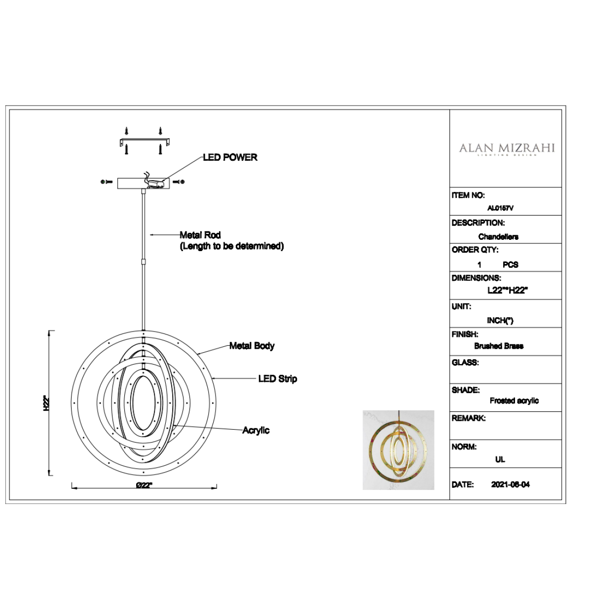 AL0157V Halo Vertical