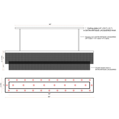 CHAIN7070 Chain Rectangular
