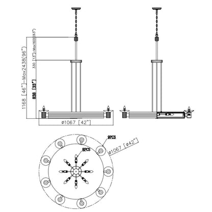 IQ2131 Romano Chandelier