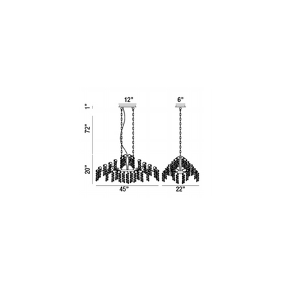 IQ2470 Campobasso 10-light Oval Chandelier