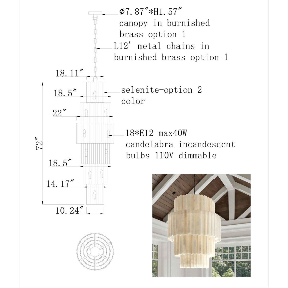 IQ2876 Sahara Chandelier