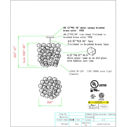 JT252 Faceted Cluster