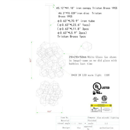 JT252 Faceted Cluster