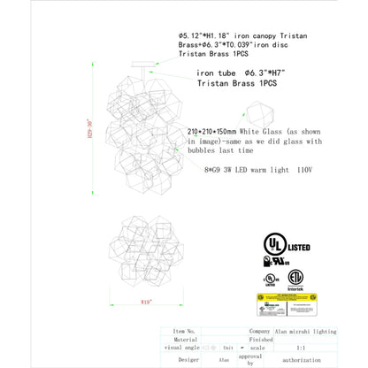JT252 Faceted Cluster