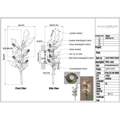 KA1947 Foret Sconces