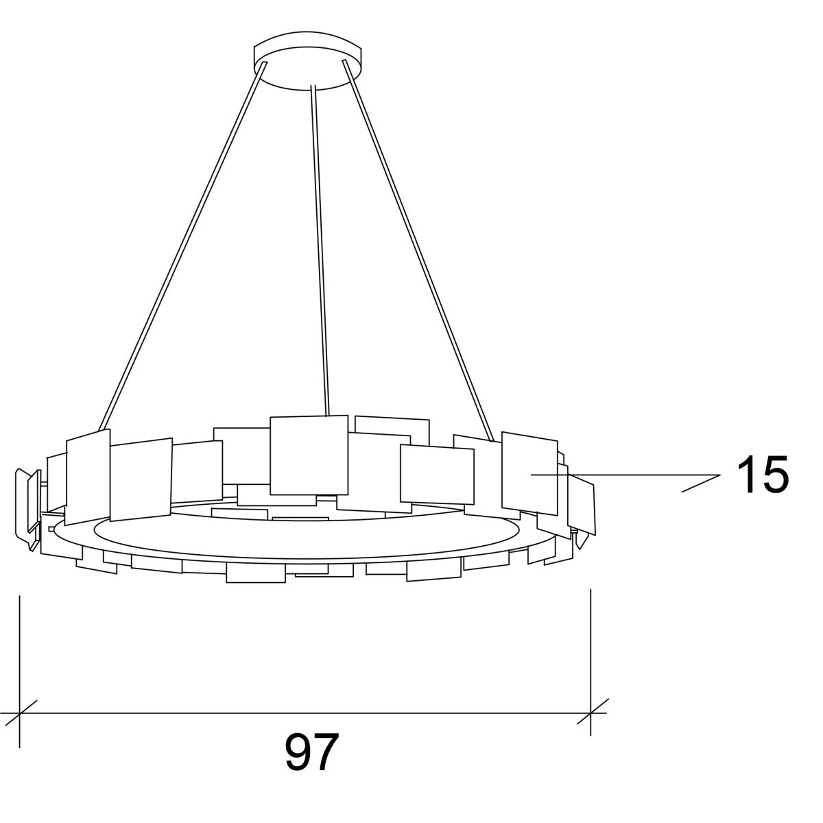 KA1924 Esterel Chandelier
