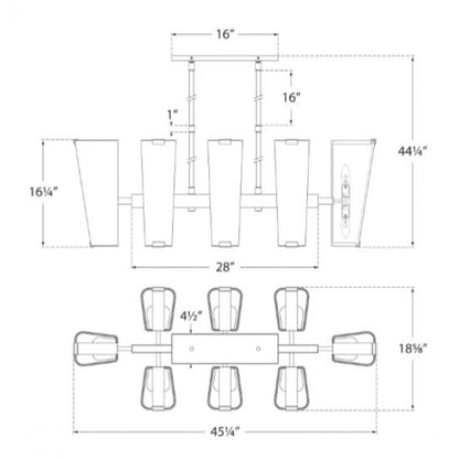 MV3004 ALPINE LINEAR CHANDELIER