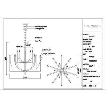 MV3013 Sirius Chandelier