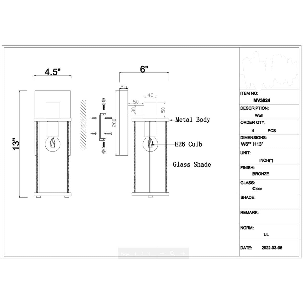 MV3024 Yeon Sconce