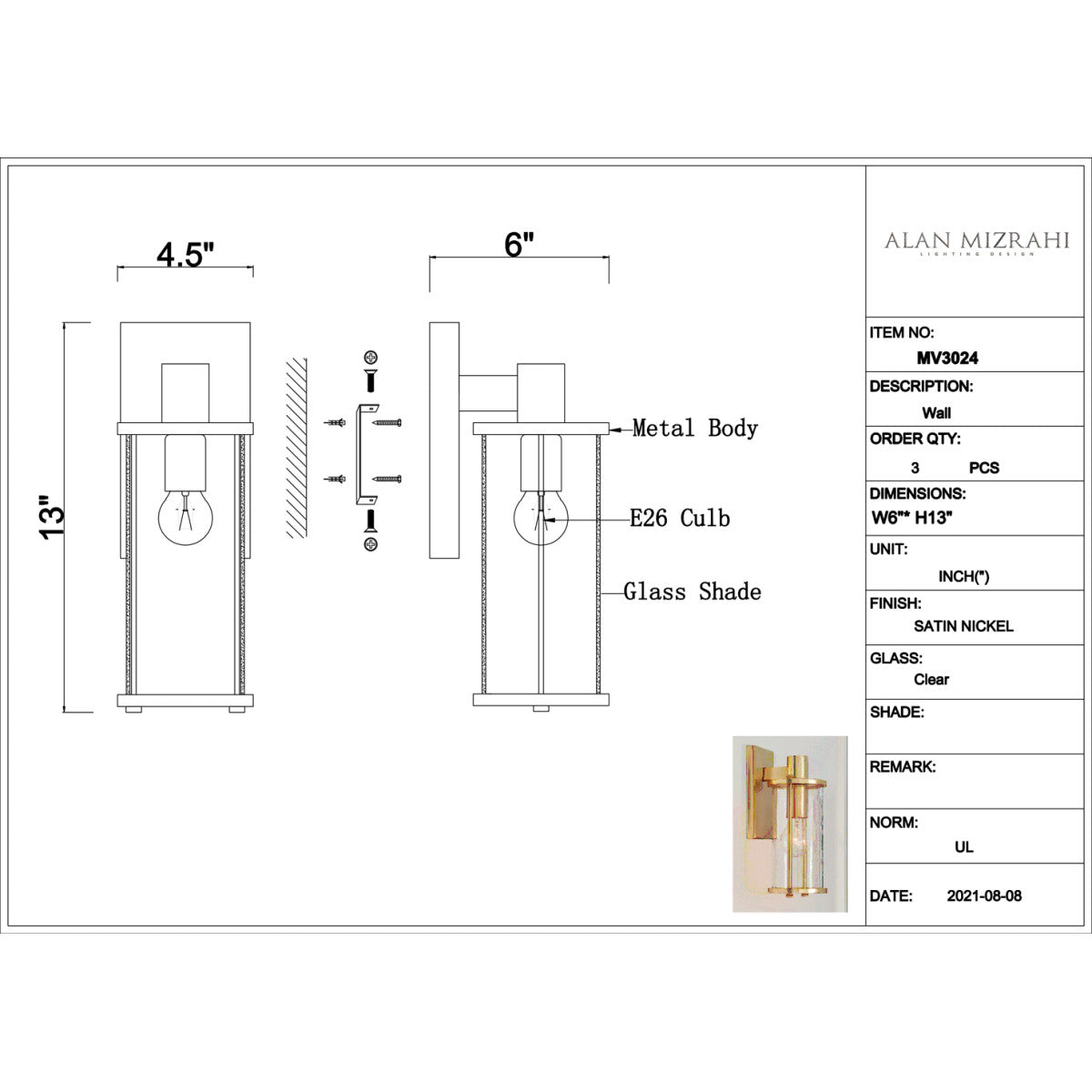 MV3024 Yeon Sconce