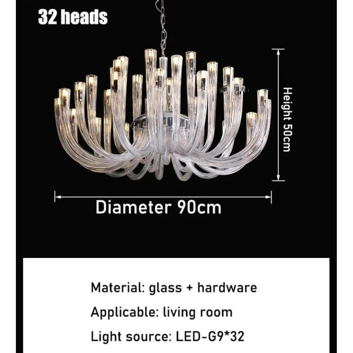 PS9037 Metropolitan 32 Light Chandelier