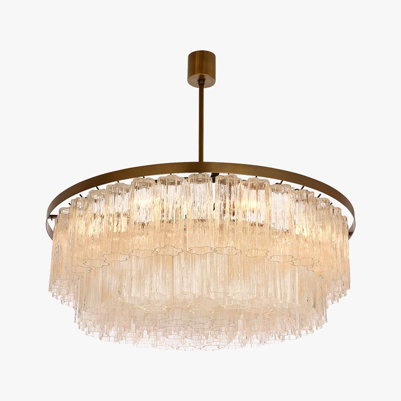 KA1117 PENTAGON DOUBLE DRUM CHANDELIER
