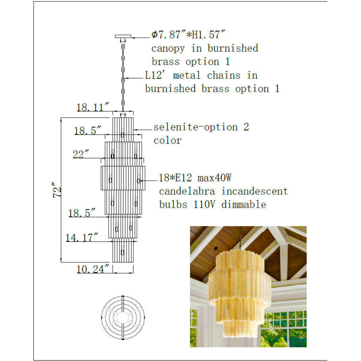 IQ2876 Sahara Chandelier