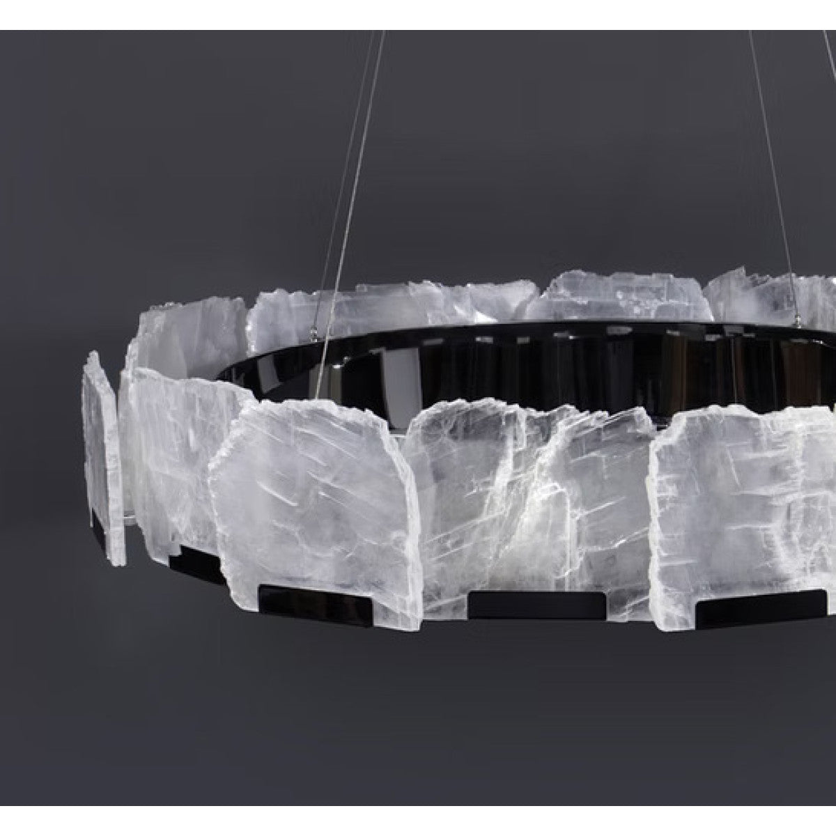 QZ1205 Halo Titan Selenite Rock