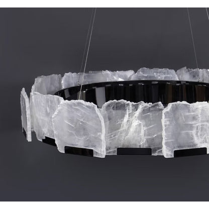 QZ1205 Halo Titan Selenite Rock