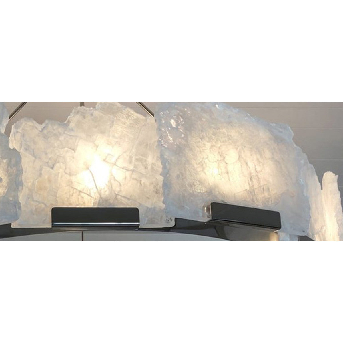 QZ1205 Halo Titan Selenite Rock