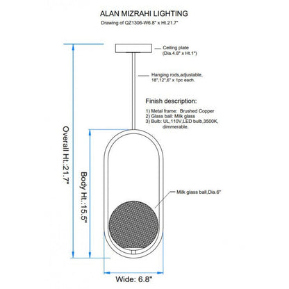 QZ1306 MILA CHANDELIER