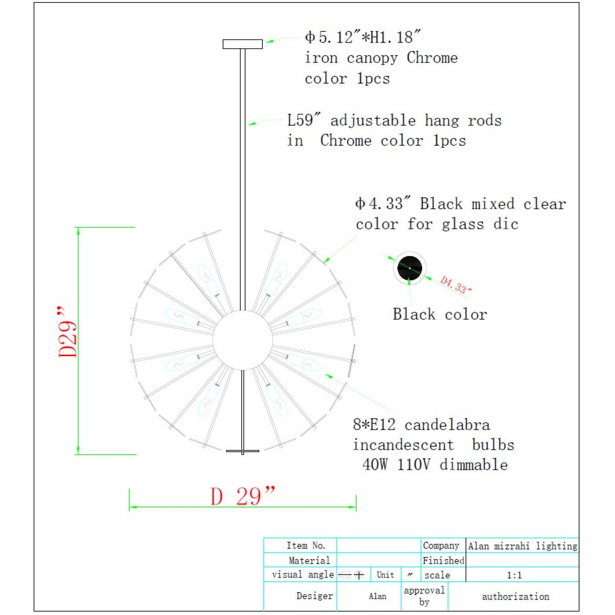 QZ2704 Vistosi Globe