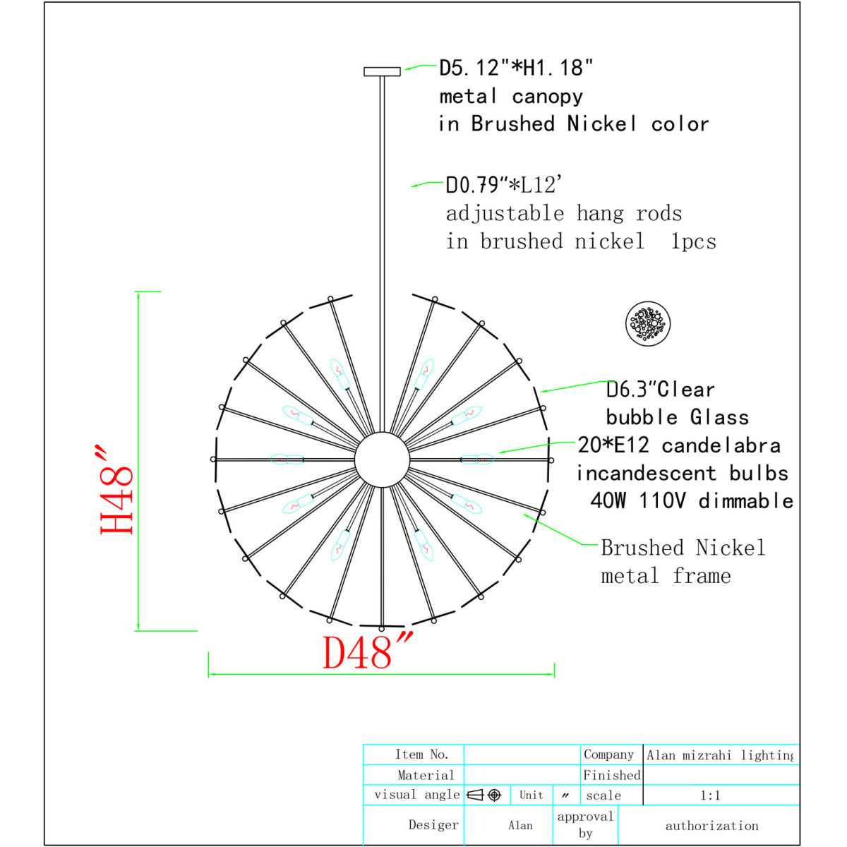 QZ2704 Vistosi Globe